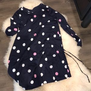 Silk dress in dots